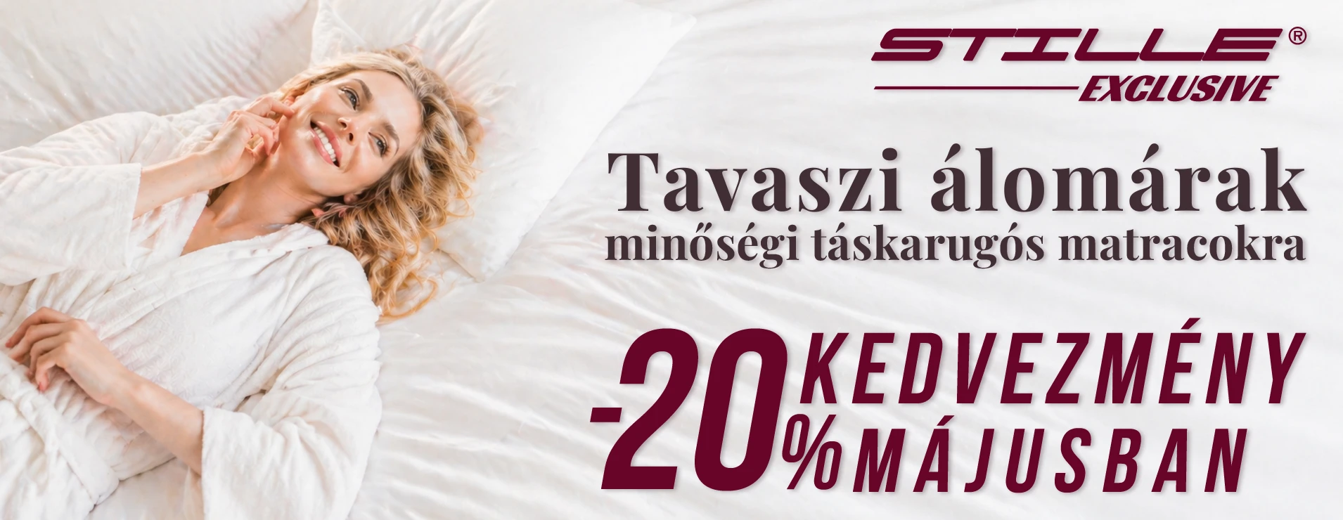 Exclusive Lux táskarugós matrac akció