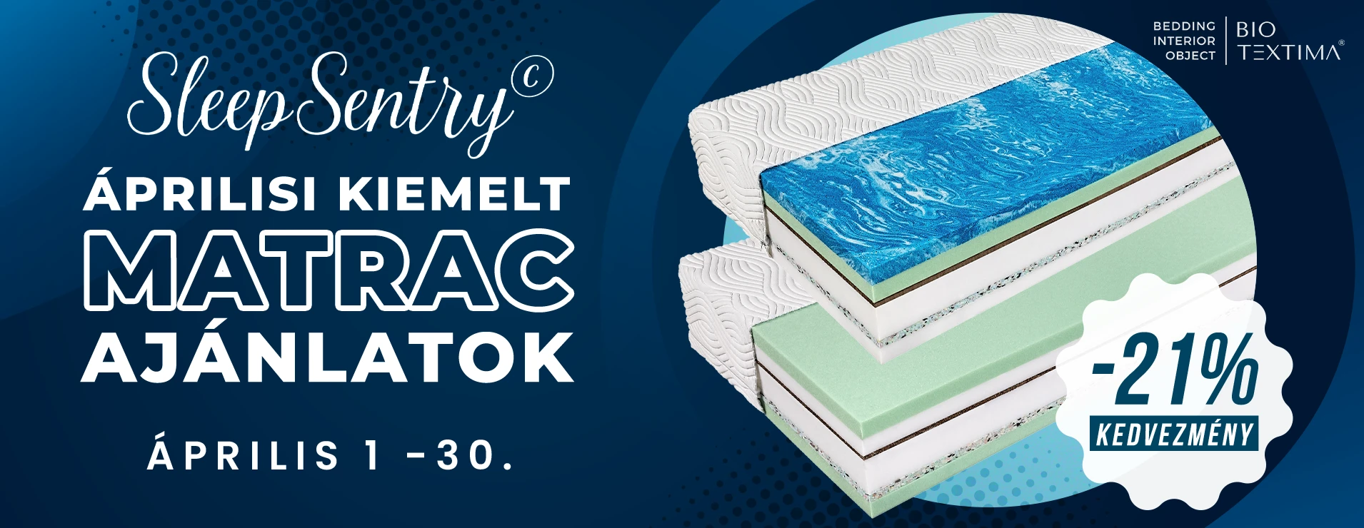 Bio-Textima SleepSentry  matrac akció