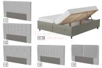 Ada - Nordstar ágyneműtartós ágy lábvégről nyíló ágyráccsal 100x200 (5-ös szövetcsoport)