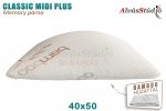 AlvásStúdió Classic Midi Plus memory párna 40x50x18 Bamboo huzattal