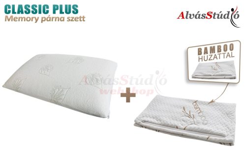 AlvásStúdió Classic Plus memory párna szett - Bamboo huzattal