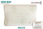 AlvásStúdió Ergo Midi memory párna 46x33x11 Bamboo huzattal
