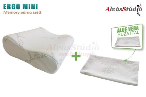 AlvásStúdió Ergo Mini memory párna szett - Aloe Vera huzattal