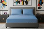 Alvásstúdió Jersey gumis lepedő Blau 90-100x200 cm