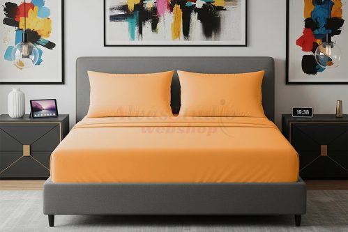 Alvásstúdió Jersey gumis lepedő Orange 90-100x200 cm