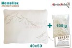 AlvásStúdió MemoFlex memory kispárna 40x50 szabályozható töltettel - Bamboo huzattal