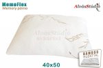 AlvásStúdió MemoFlex memory kispárna 40x50 szabályozható töltettel - Bamboo huzattal