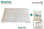 AlvásStúdió MemoFlex memory félpárna 50x70 szabályozható töltettel - Bamboo huzattal