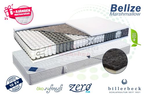 Belize Marshmallow táskarugós matrac lószőr kényelmi réteggel 80x200 (Billerbeck)