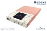 Billerbeck Rebeka Jersey gumis lepedő Epres krémes 90-100x200 cm
