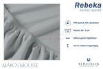 Billerbeck Rebeka Jersey gumis lepedő Mákos Mousse 90-100x200 cm