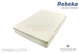   Billerbeck Rebeka Jersey gumis lepedő Panna Cotta 90-100x200 cm