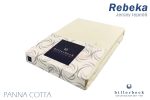 Billerbeck Rebeka Jersey gumis lepedő Panna Cotta 90-100x200 cm