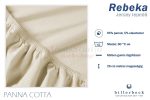 Billerbeck Rebeka Jersey gumis lepedő Panna Cotta 90-100x200 cm