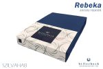 Billerbeck Rebeka Jersey gumis lepedő Szilvahab 90-100x200 cm