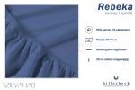 Billerbeck Rebeka Jersey gumis lepedő Szilvahab 90-100x200 cm