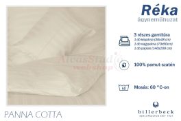   Billerbeck Réka 3 részes pamut-szatén ágyneműhuzat - Panna Cotta