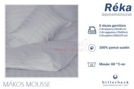   Billerbeck Réka 5 részes pamut-szatén ágyneműhuzat - Mákos mousse