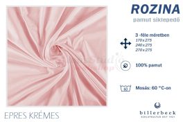 Billerbeck Rozina pamut lepedő - Epres krémes 170x275 cm