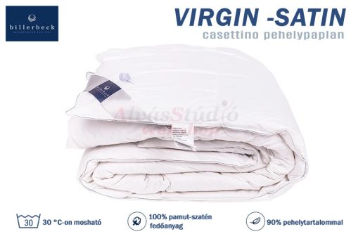 Virgin-Satin casettino pehelypaplan 135x200 (Billerbeck)