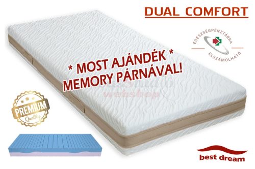 Best Dream Dual Comfort matrac 80x200 cm - ajándék memory párnával