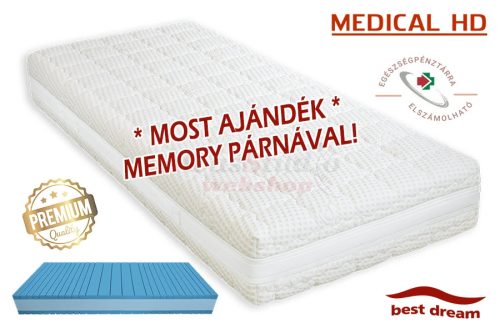 Best Dream Medical HD matrac 80x200 cm - ajándék memory párnával