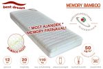 Best Dream Memory Bamboo matrac 150x200 cm - ajándék memory párnával