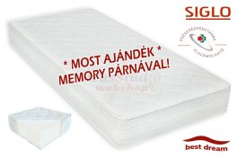   Best Dream Siglo hideghab matrac 80x200 cm - ajándék memory párnával