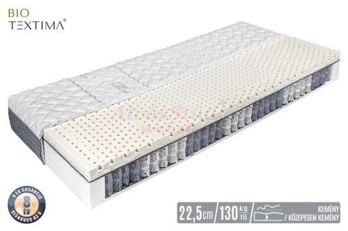 Bio-Textima - Admiral LATEX 7 zónás táskarugós matrac 80x200