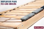 Duplaflex Plus 5Z fej/láb emelős ágyrács 80x200