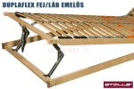 DuplaFlex Fej/Láb emelős ágyrács 80x200