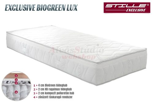 Stille Exclusive BioGreen Lux táskarugós matrac 80x200