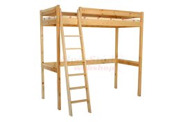   Galériaágy létrával gyerekek számára bükkfából 90x200
