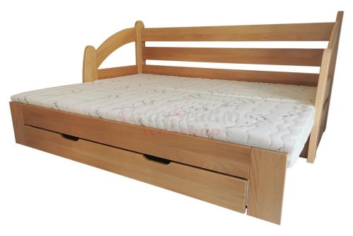 Franciaággyá nyitható kanapéágy ágyneműtartó fiókkal 80x200