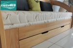 Kettényitható memory matrac kanapéágyhoz 80x200 AloeVera huzattal