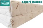Kettényitható memory matrac kanapéágyhoz 80x200 AloeVera huzattal