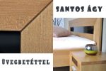 Santos hárs ágykeret 90x200