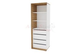   Manhattan 2 polcos,  4 fiókos baloldali gardróbszekrény elem (60 cm)