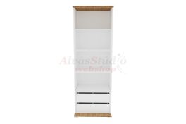  Manhattan 3 polcos, 2 fiókos középső gardróbszekrény elem (60 cm)