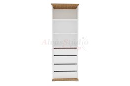   Manhattan 2 polcos,  4 fiókos középső gardróbszekrény elem (60 cm)