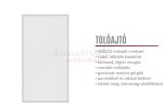 Teli lacobel üveg tolóajtó Manhattan gardróbszekrényhez (60 cm)