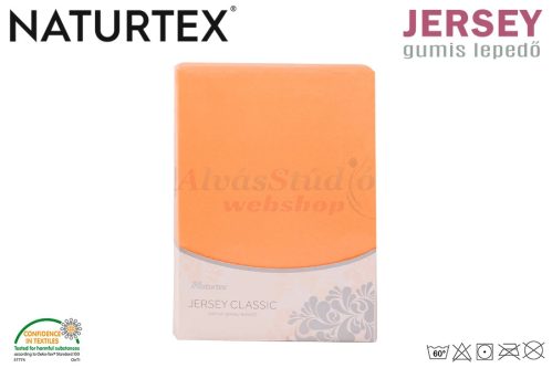Naturtex narancs Jersey gumis lepedő 80-100x200 cm
