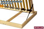 Oldalról nyíló gázrugós ágyrács 80x200