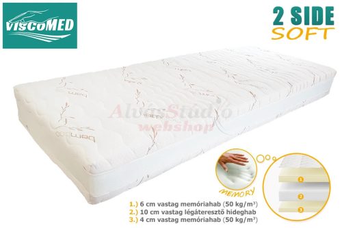ViscoMed 2side SOFT memory matrac 80x200 steppelt aloevera