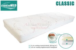   ViscoMed Classic kemény memóriahab matrac 80x200 steppelt aloevera