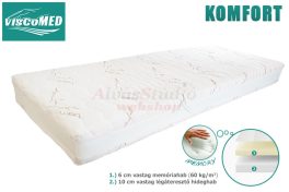   ViscoMed Komfort félkemény memory matrac 80x200 steppelt aloevera