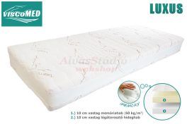   ViscoMed Luxus lágy memory ágybetét 80x200 steppelt aloevera